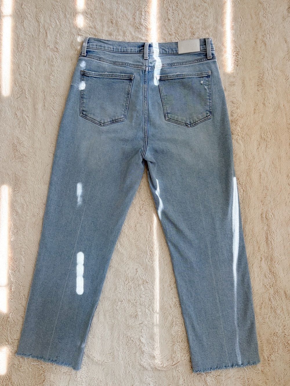 Pistola Charlie High Rise Straight Ankle Jeans Light Wash Size 31 - Picture 9 of 10